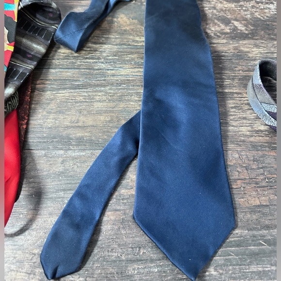 Dimoggio Classic Navy Blue Silk Tie - Picture 1 of 2